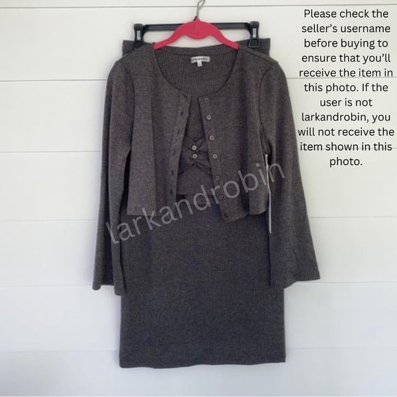 NEW Reformation Niko Set Iron Medium - Picture 6 of 17